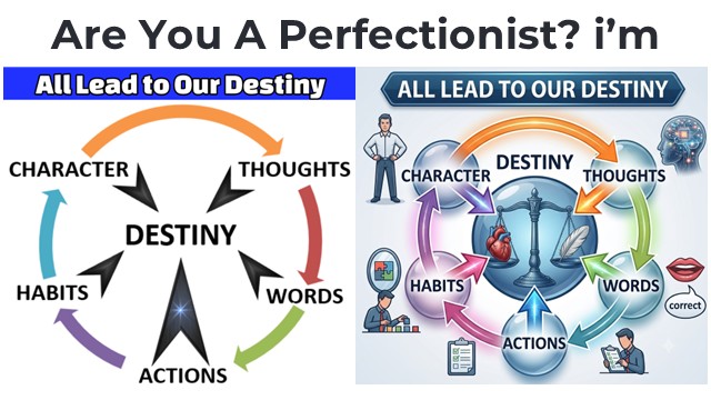 Thoughts lead to Words lead to Actions lead to Habits lead to Character, and all lead to our Destiny